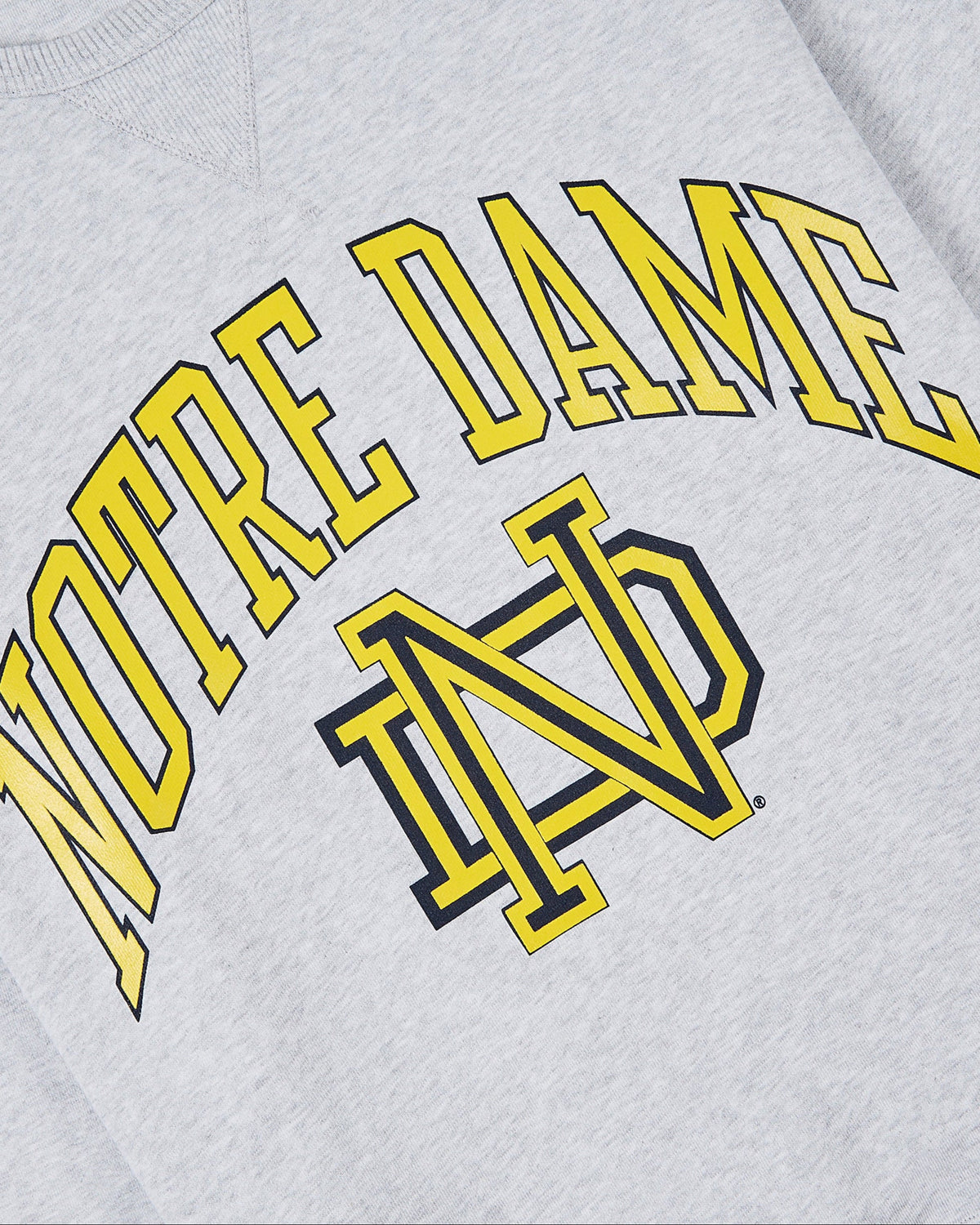Notre Dame Heavyweight Cotton Terry Crewneck product image 4, provided for visual reference and product detail review