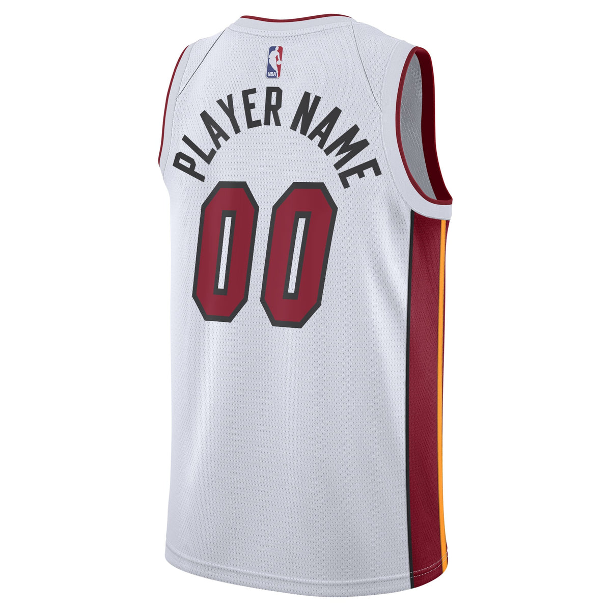 Men's Miami Heat Nike White 2020/21 Swingman Custom Jersey product image 4