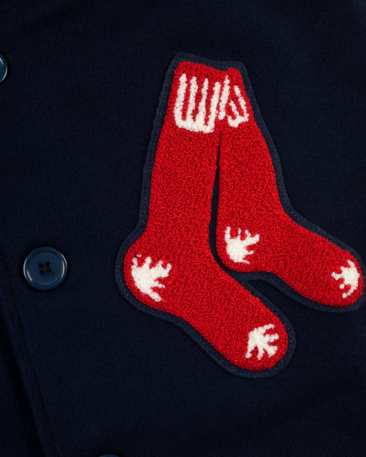 Boston Red Sox 1938 Authentic Wool & Suede Leather Varsity Jacket product image 4, provided for visual reference and product