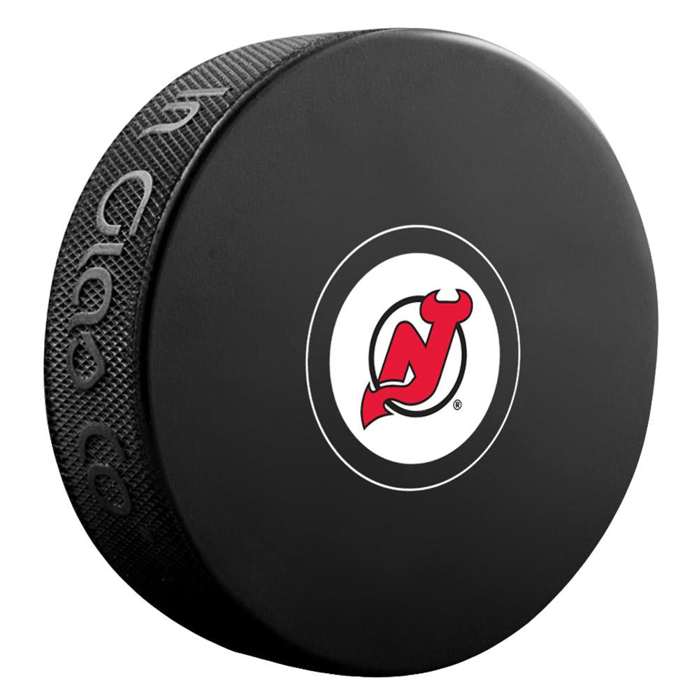 New Jersey Devils Team Logo Autograph Model Hockey Puck product image 1, provided for visual reference and product detail