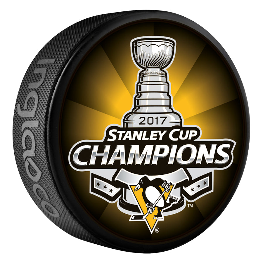 Pittsburgh Penguins 2017 Stanley Cup Champion Souvenir Hockey Puck product image 1, provided for visual reference and