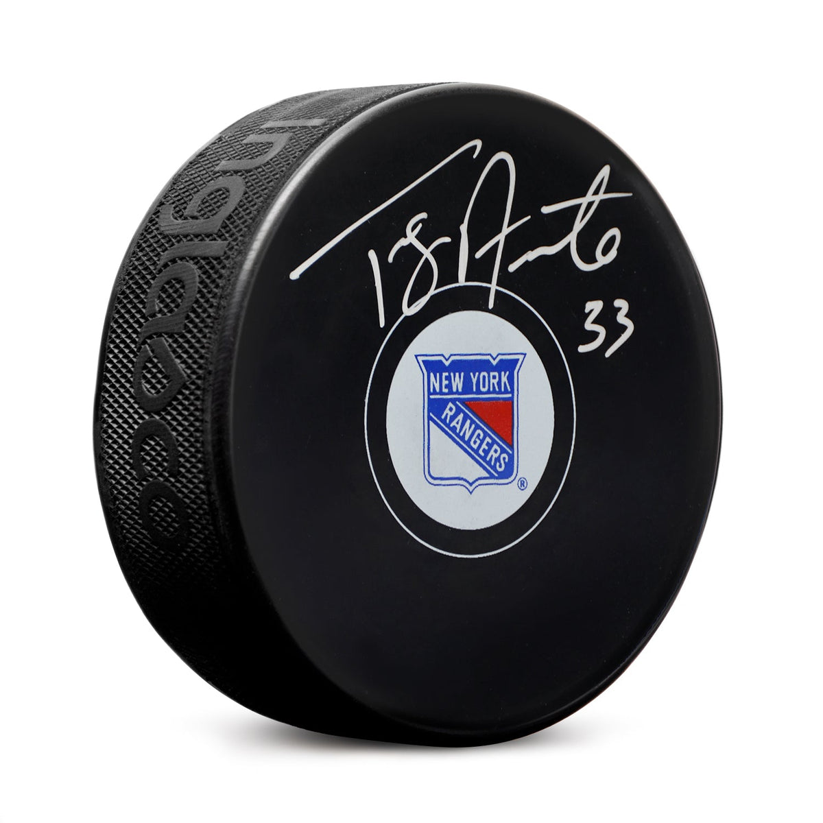 Tony Amonte Autographed New York Rangers Hockey Puck product image 1, provided for visual reference and product detail review
