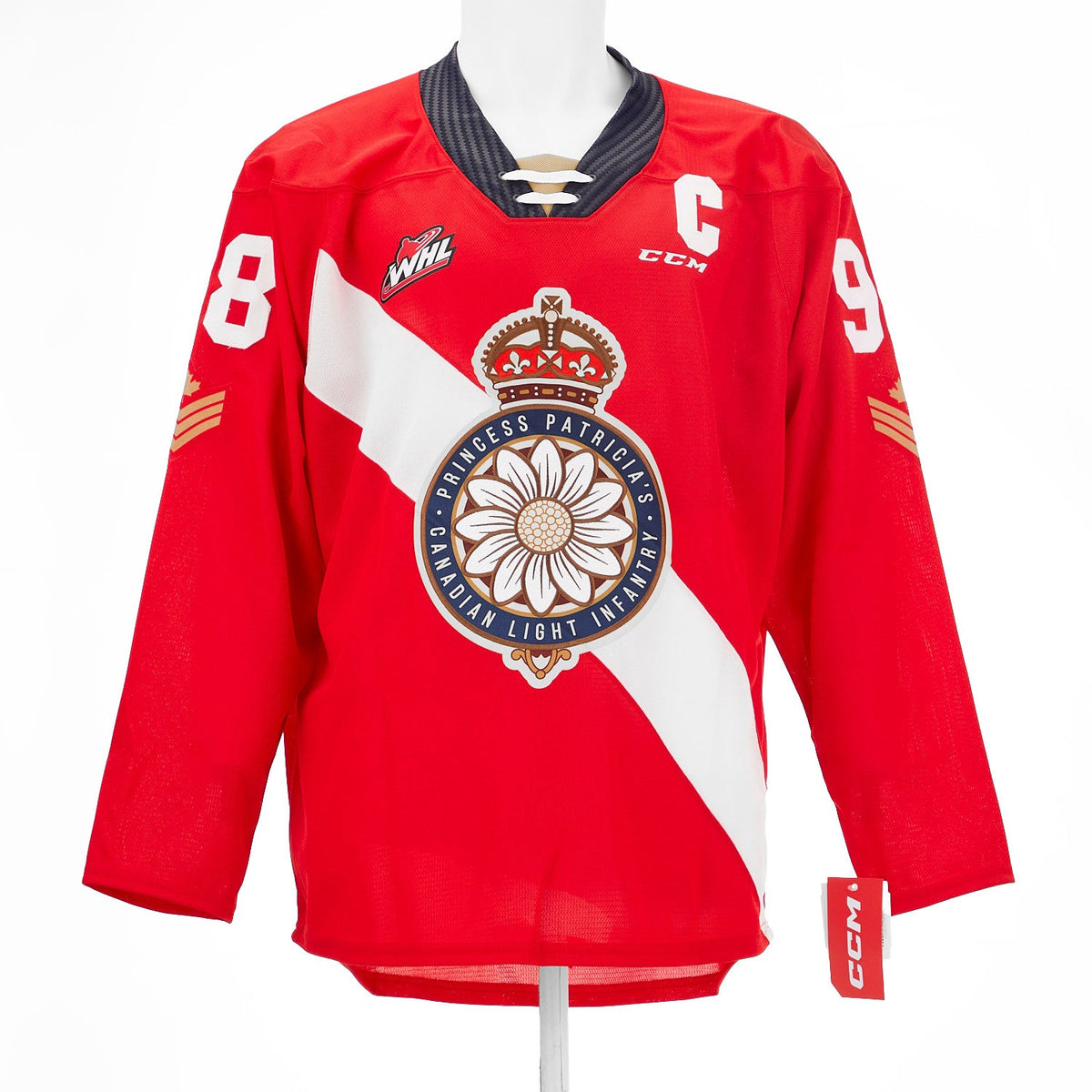 Connor Bedard Signed Regina Pats Alternate CHL Replica CCM Hockey Jersey product image 2, provided for visual reference and