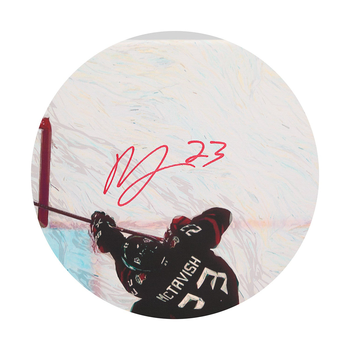Connor Bedard & Mason Mctavish Dual Signed Team Canada 26x32 Art Canvas #20/22 product image 3, provided for visual