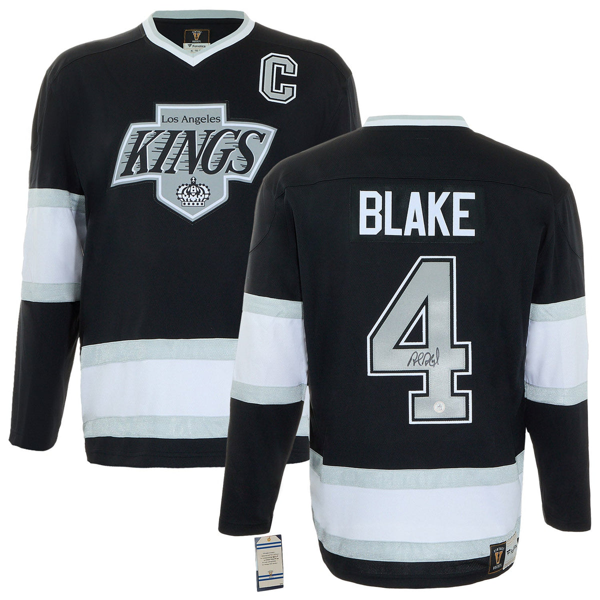 Rob Blake Signed Los Angeles Kings Throwback Breakaway Jersey product image 3, provided for visual reference and product