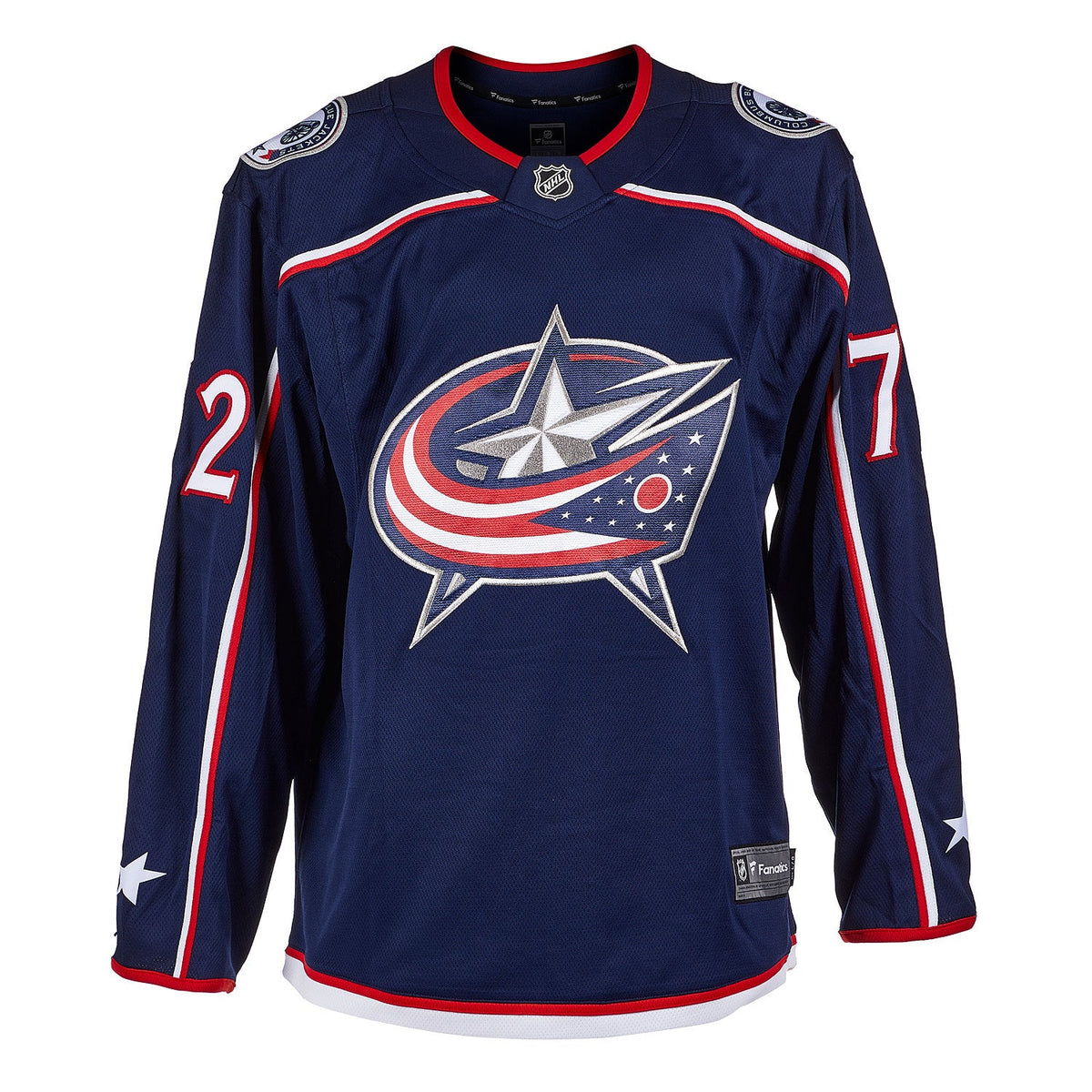 Sergei Bobrovsky Autographed Columbus Blue Jackets Fanatics Breakaway Jersey product image 2, provided for visual reference