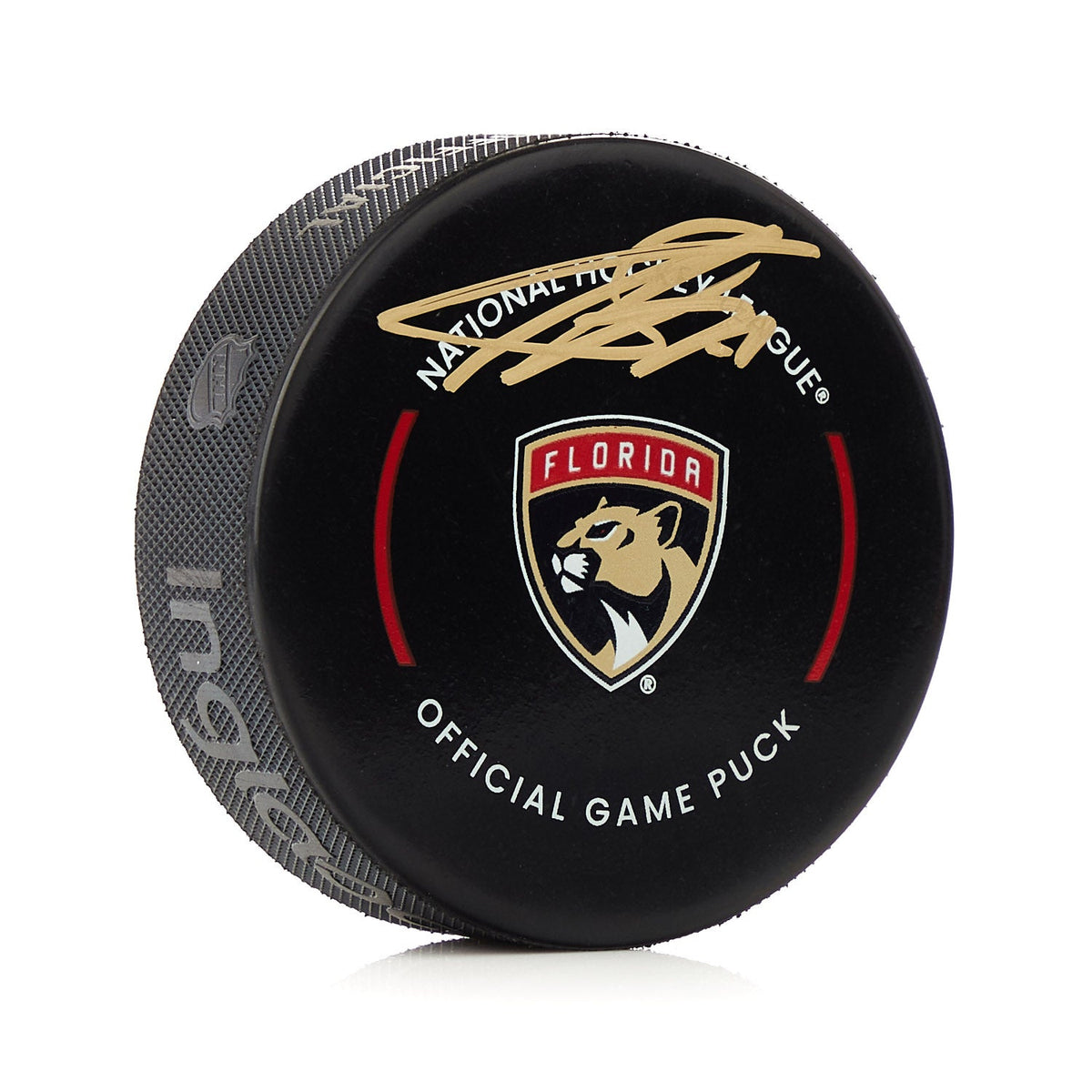 Sergei Bobrovsky Signed Florida Panthers Official Game Puck product image 1, provided for visual reference and product