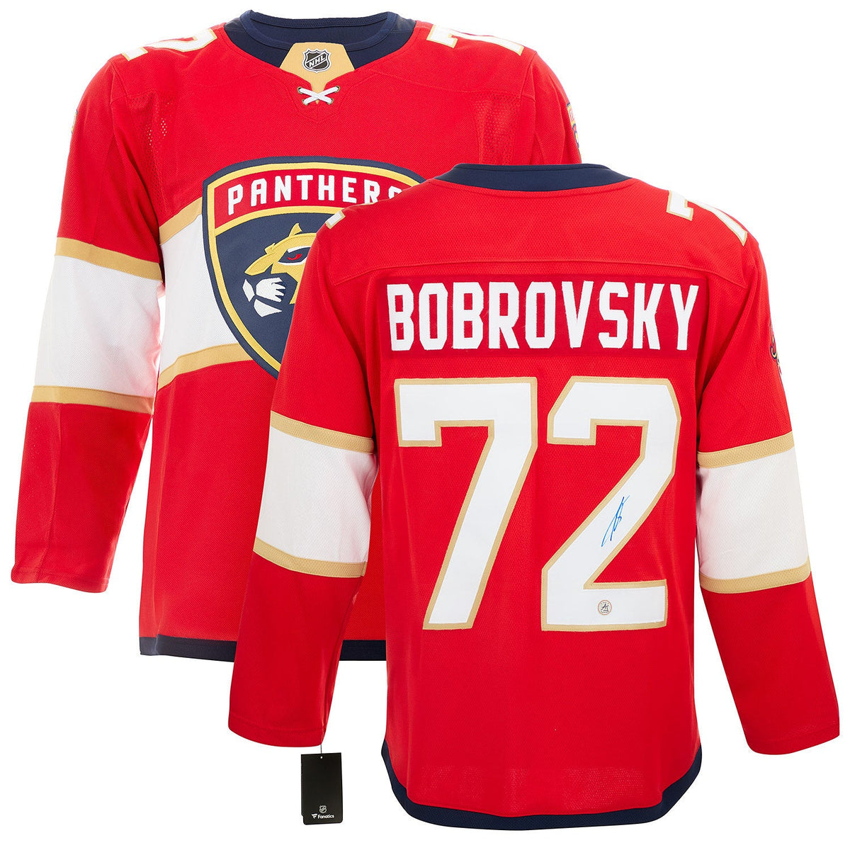 Sergei Bobrovsky Autographed Florida Panthers Fanatics Breakaway Jersey product image 3, provided for visual reference and