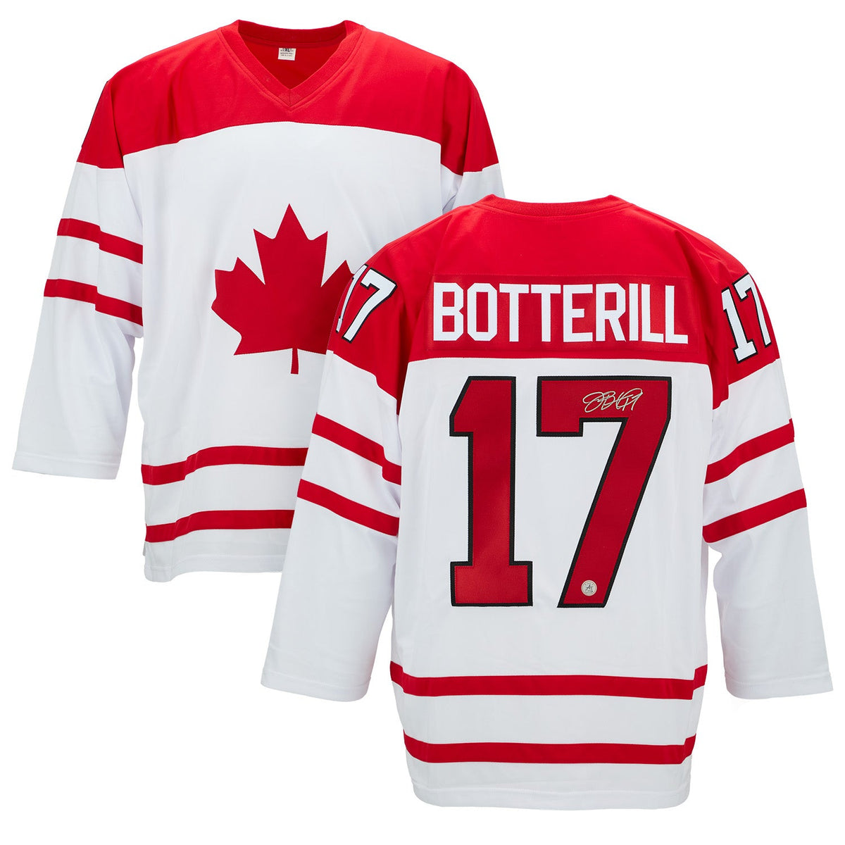 Jennifer Botterill Signed Team Canada Custom Hockey Nation Jersey product image 3, provided for visual reference and product