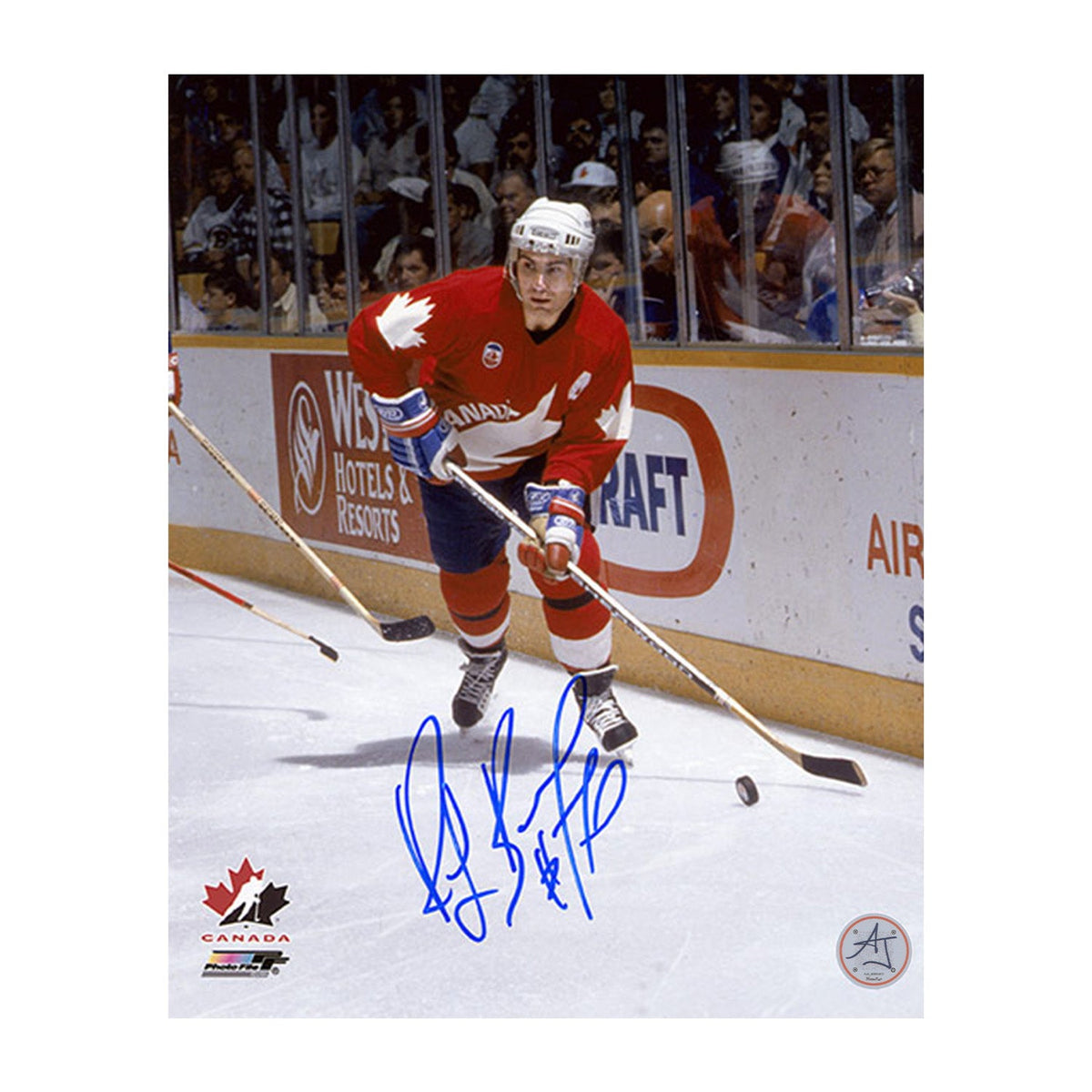 Ray Bourque Team Canada Signed Canada Cup Tournament 8x10 Photo product image 1, provided for visual reference and product