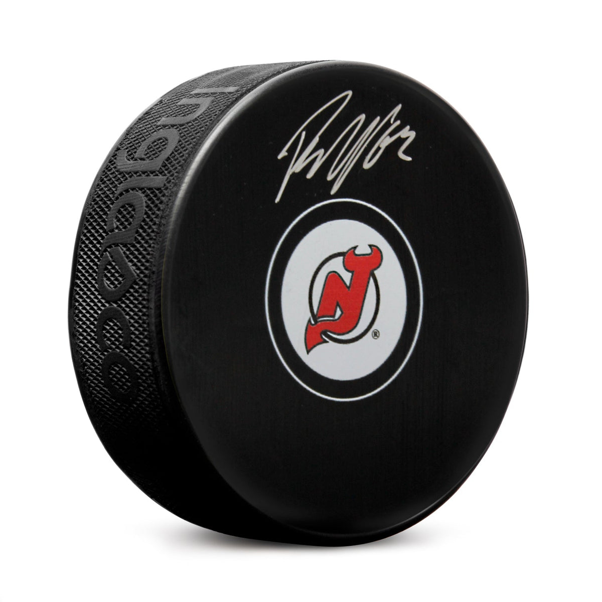 Jesper Bratt Autographed New Jersey Devils Hockey Puck product image 1, provided for visual reference and product detail