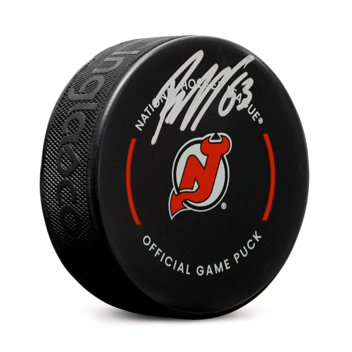 Jesper Bratt Signed New Jersey Devils Official Game Puck product image 1, provided for visual reference and product detail