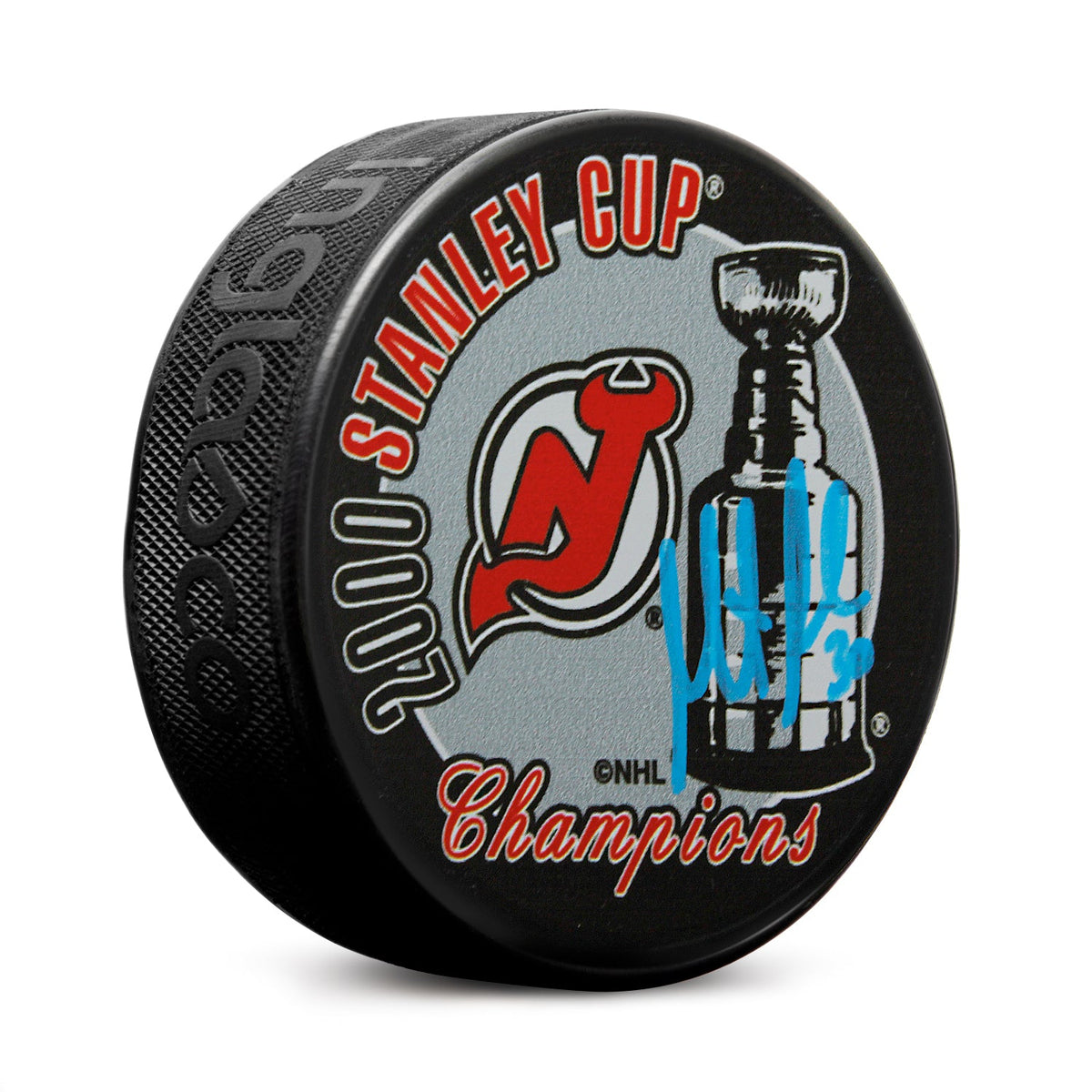 Martin Brodeur Signed New Jersey Devils 2000 Stanley Cup Puck product image 1, provided for visual reference and product