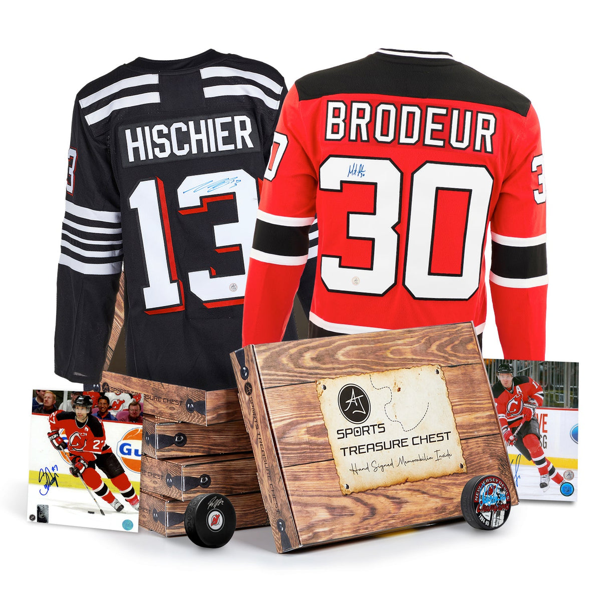 AJ Sports New Jersey Hockey Signature Hat Trick Treasure Chest product image 1, provided for visual reference and product