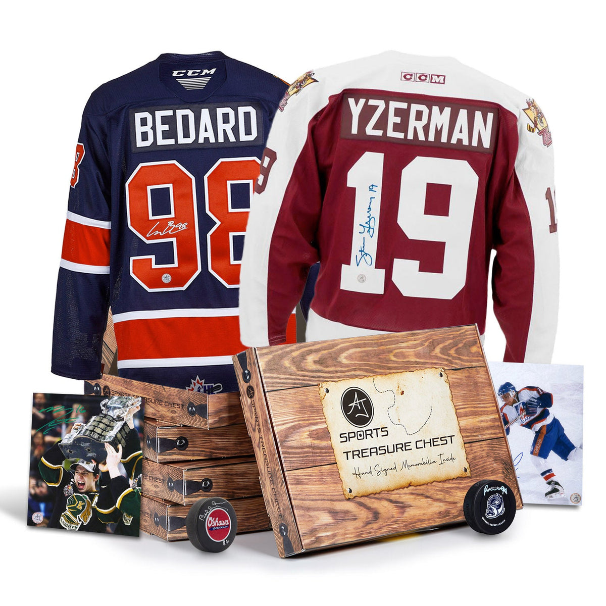 AJ Sports Canadian Junior Hockey Signature Hat Trick Treasure Chest product image 1, provided for visual reference and