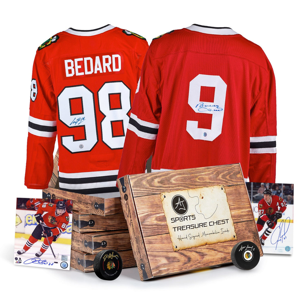 AJ Sports Chicago Hockey Signature Hat Trick Treasure Chest product image 1, provided for visual reference and product