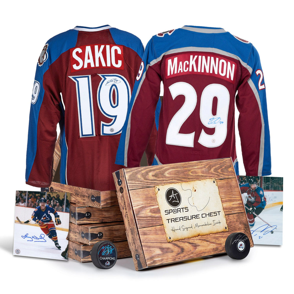 AJ Sports Colorado Hockey Signature Hat Trick Treasure Chest product image 1, provided for visual reference and product