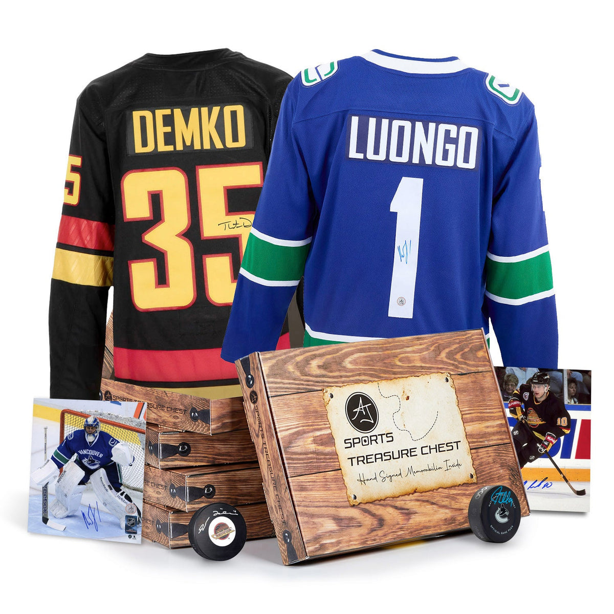 AJ Sports Vancouver Hockey Signature Hat Trick Treasure Chest product image 1, provided for visual reference and product