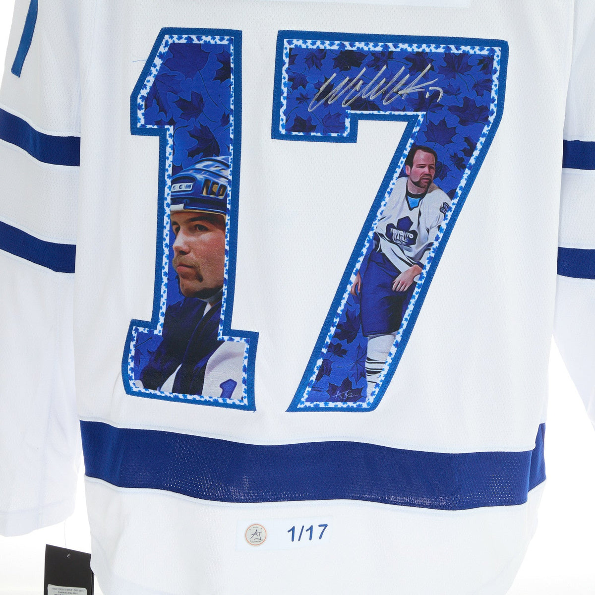 Wendel Clark Signed Toronto Maple Leafs Star Profile Art Jersey #1/17 product image 3, provided for visual reference and
