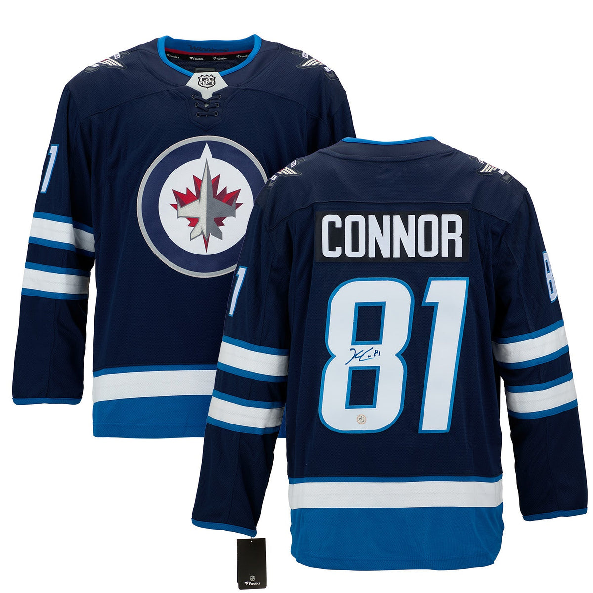 Kyle Connor Autographed Winnipeg Jets Fanatics Breakaway Jersey product image 3, provided for visual reference and product