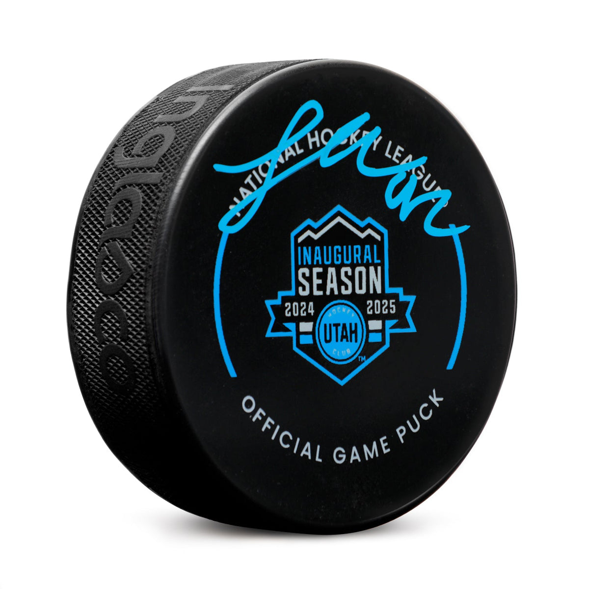 Logan Cooley Signed Utah Hockey Club Inaugural Season Official Game Puck product image 1, provided for visual reference and