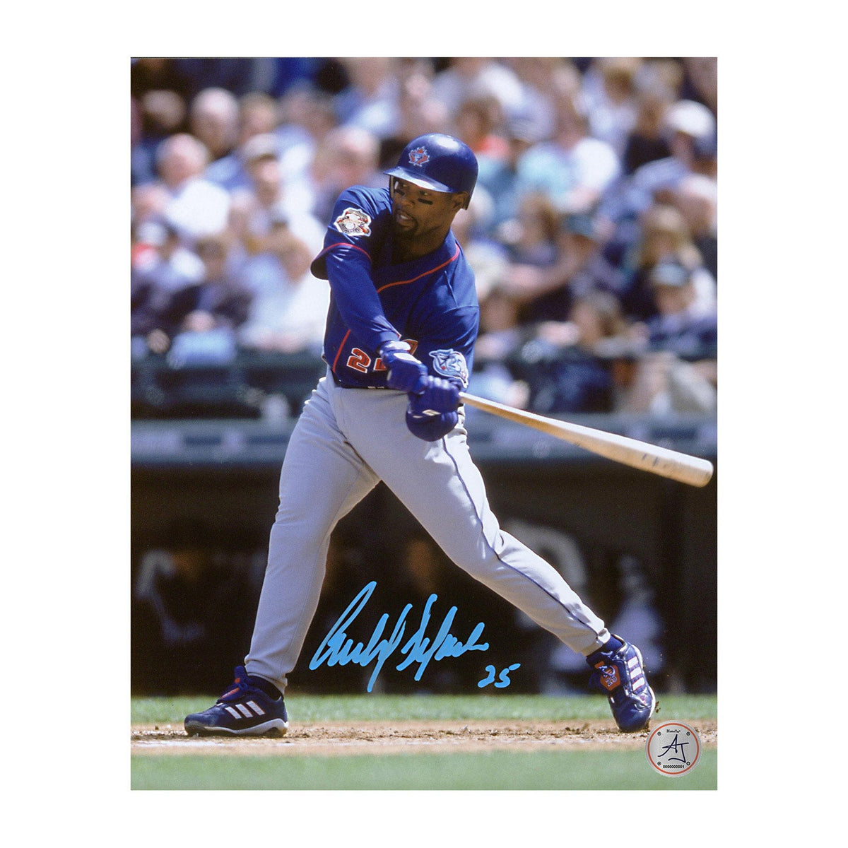 Carlos Delgado Autographed Toronto Blue Jays 8x10 Photo product image 1, provided for visual reference and product detail
