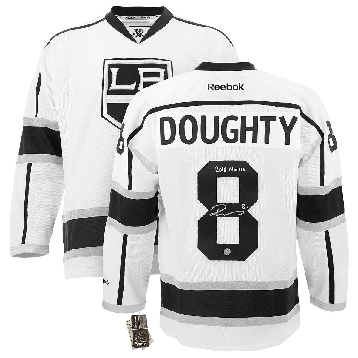Drew Doughty Los Angeles Kings Signed & Noted 2016 Norris Reebok Jersey product image 3, provided for visual reference and