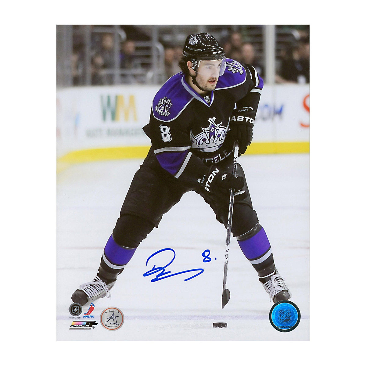 Drew Doughty Signed Los Angeles Kings Stickhandling 8x10 Photo product image 1, provided for visual reference and product
