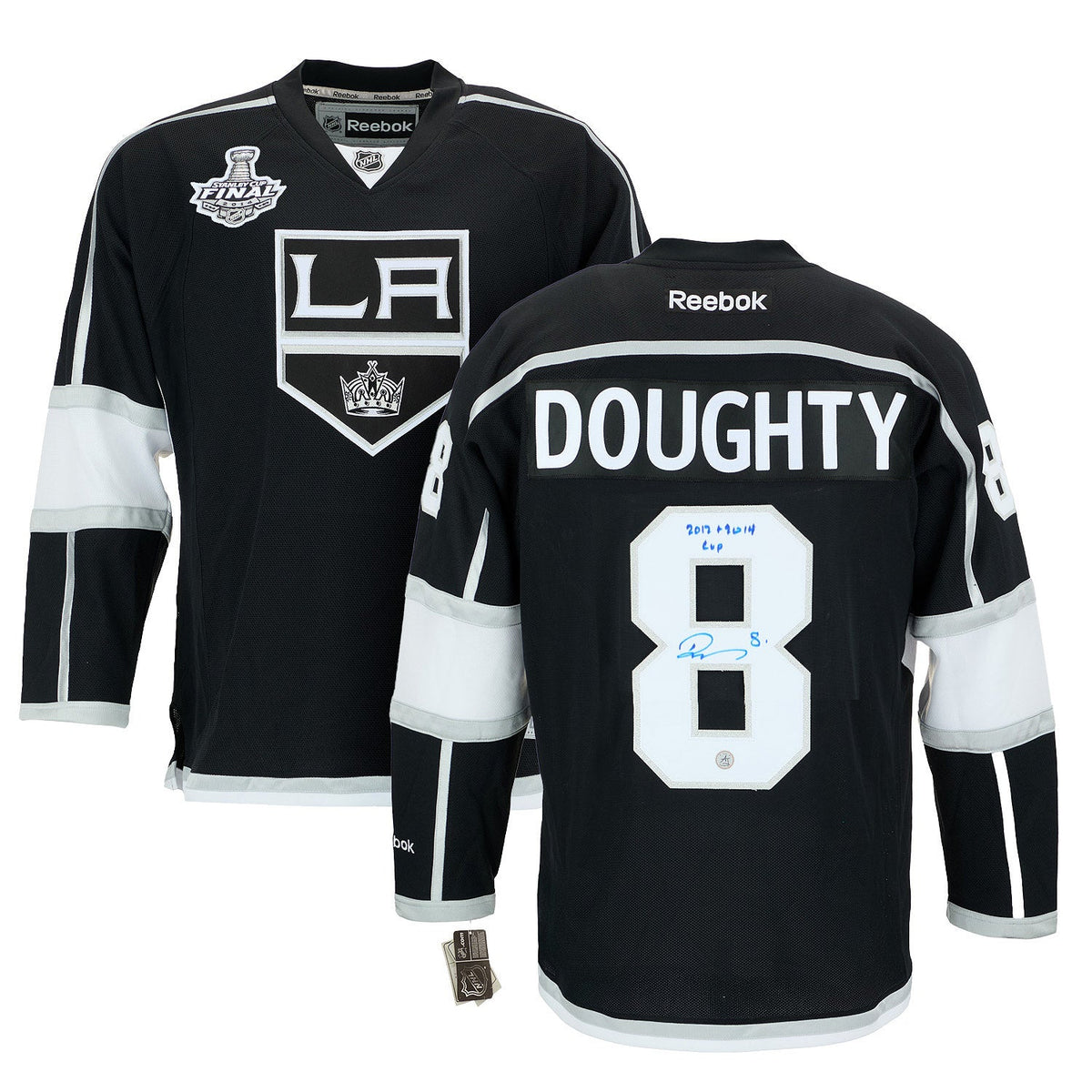 Drew Doughty LA Kings Signed & Inscribed Stanley Cup Vintage Reebok Jersey product image 3, provided for visual reference