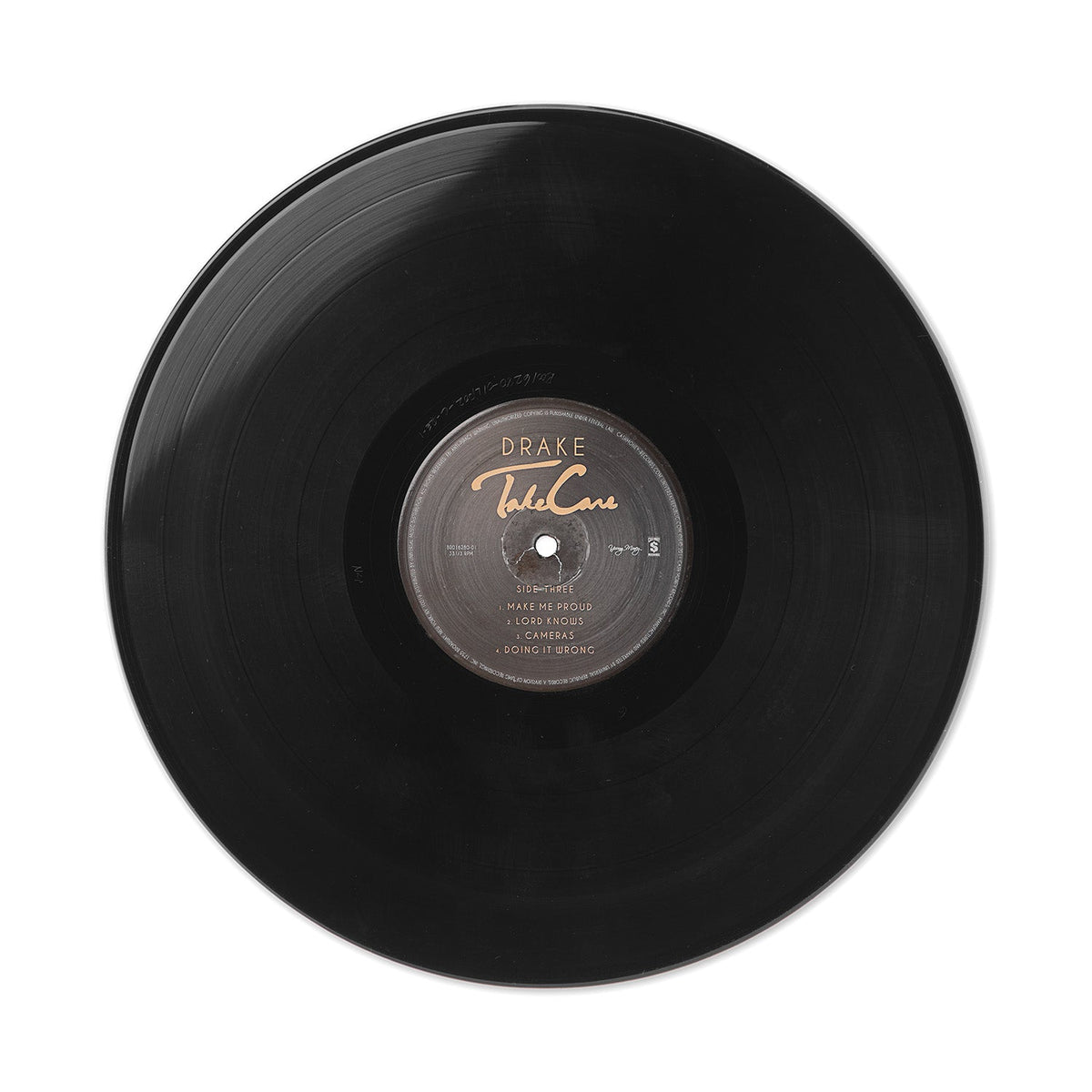 Drake Signed Take Care Record Album With PSA COA product image 4, provided for visual reference and product detail review