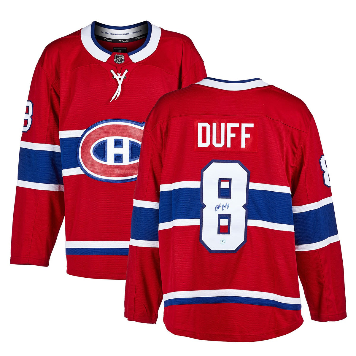 Dick Duff Autographed Montreal Canadiens Fanatics Breakaway Jersey product image 3, provided for visual reference and