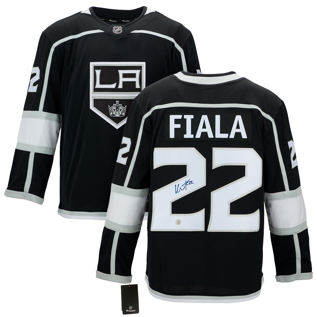 Kevin Fiala Autographed Los Angeles Kings Fanatics Breakaway Jersey product image 3, provided for visual reference and