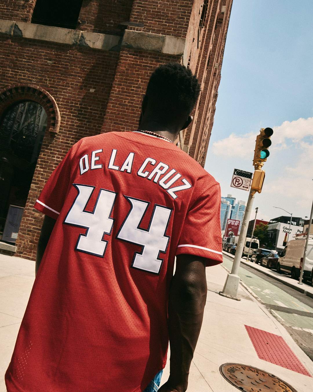 Elly De La Cruz Louisville Bats Mesh Button-Up Jersey product image 8, provided for visual reference and product detail