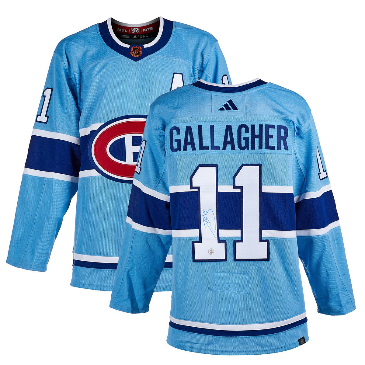 Brendan Gallagher Signed Montreal Canadiens Reverse Retro 2.0 adidas Jersey product image 3, provided for visual reference