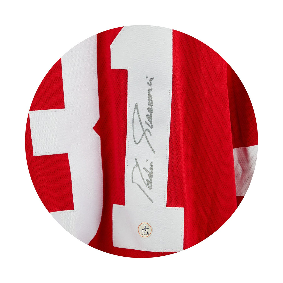 Eddie Giacomin Autographed Detroit Red Wings Fanatics Breakaway Jersey product image 3, provided for visual reference and