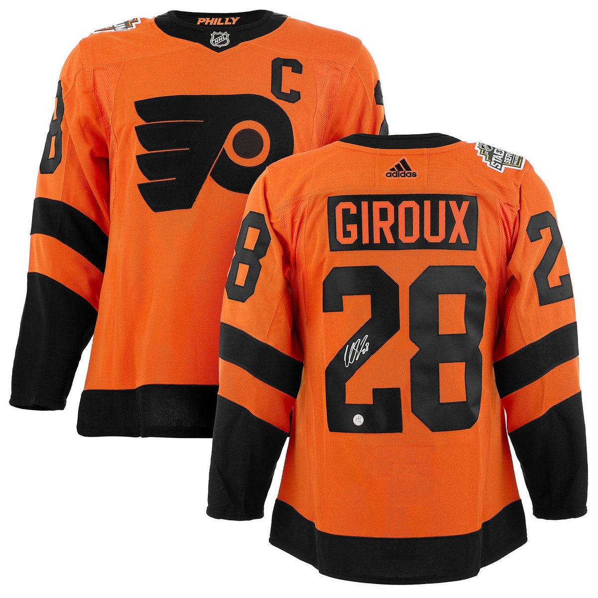 Claude Giroux Signed Philadelphia Flyers Stadium Series adidas Jersey product image 3, provided for visual reference and