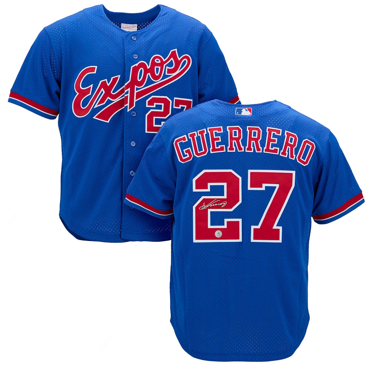 Vladimir Guerrero Sr Signed Montreal Expos Mitchell & Ness Throwback Jersey product image 3, provided for visual reference