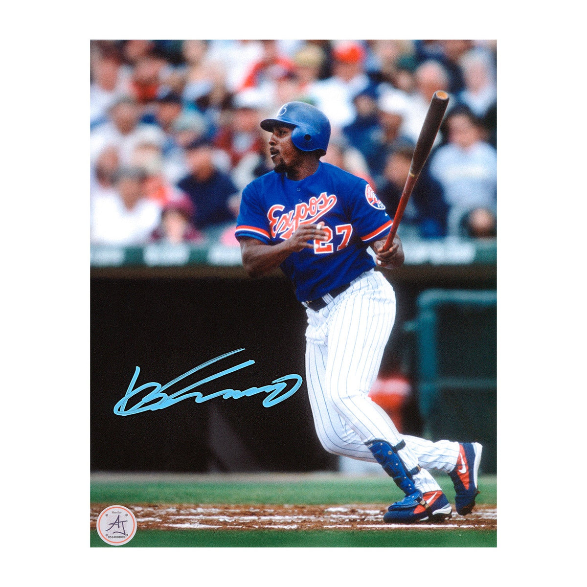 Vladimir Guerrero Sr Signed Montreal Expos Home Run 8x10 Photo product image 1, provided for visual reference and product