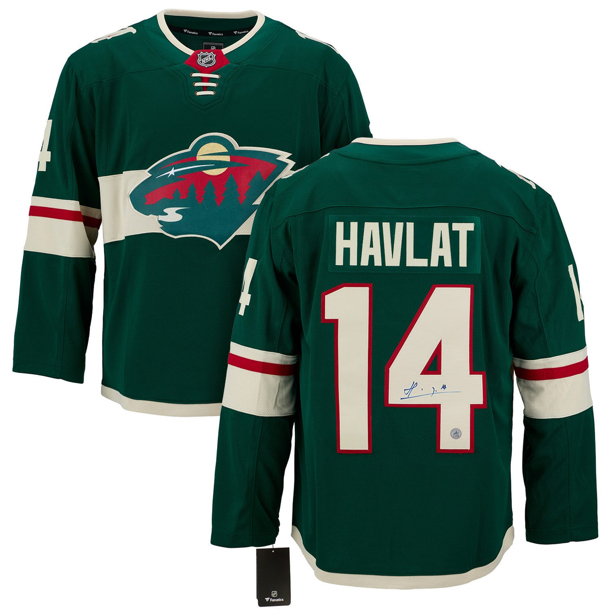 Martin Havlat Autographed Minnesota Wild Fanatics Breakaway Jersey product image 3, provided for visual reference and