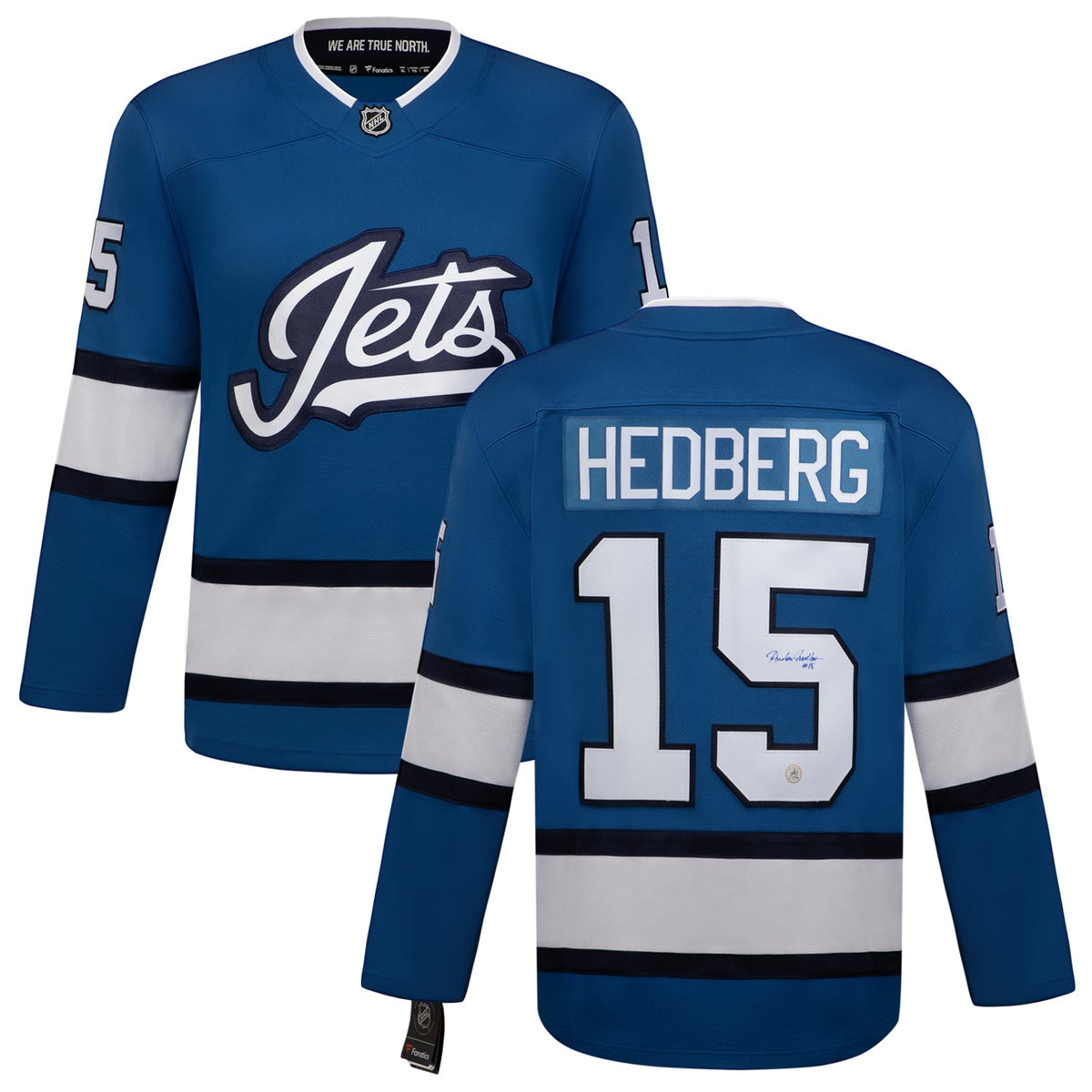 Anders Hedberg Signed Winnipeg Jets Alternate Aviator Fanatics Breakaway Jersey product image 3, provided for visual
