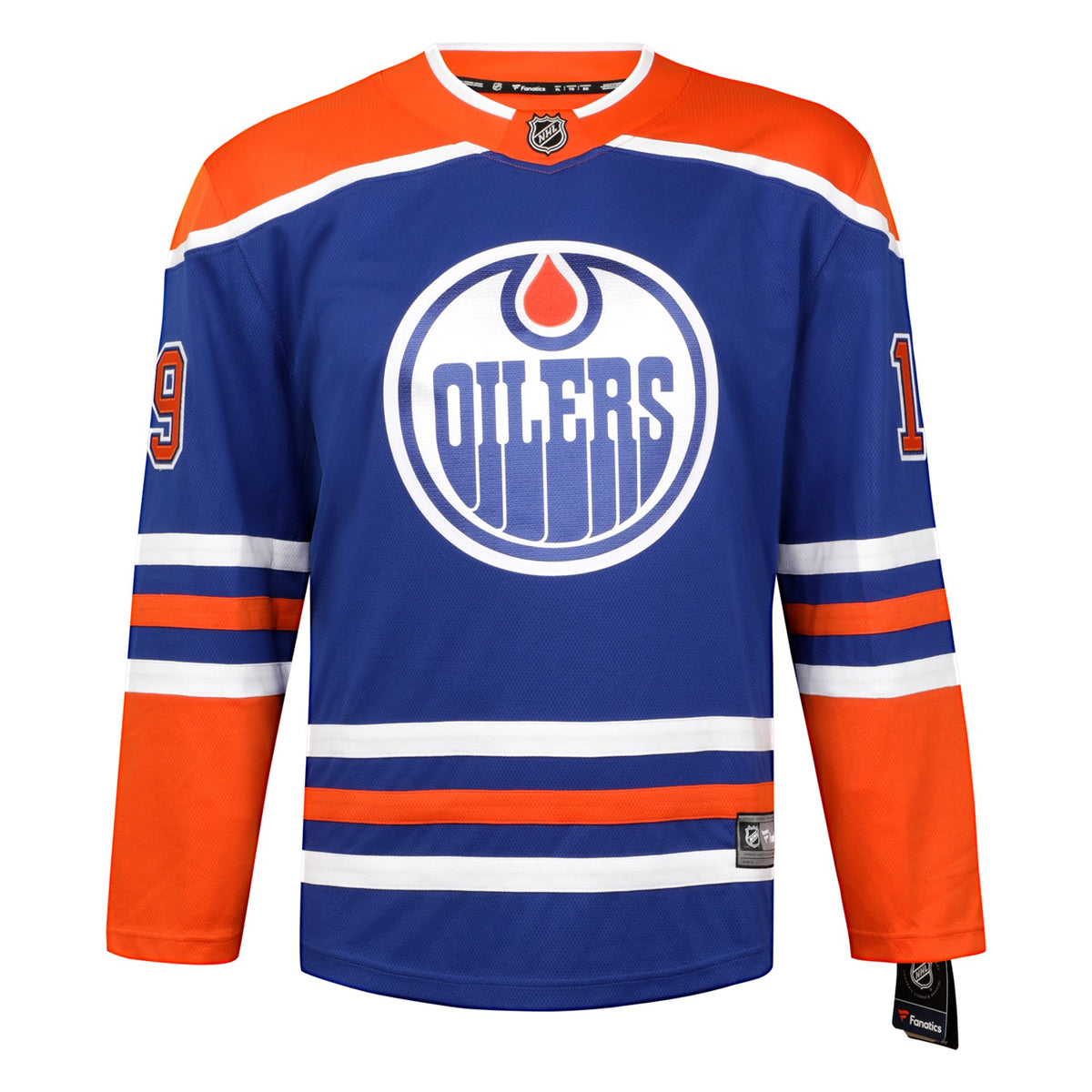 Adam Henrique Autographed Edmonton Oilers Blue Fanatics Breakaway Jersey product image 2, provided for visual reference and