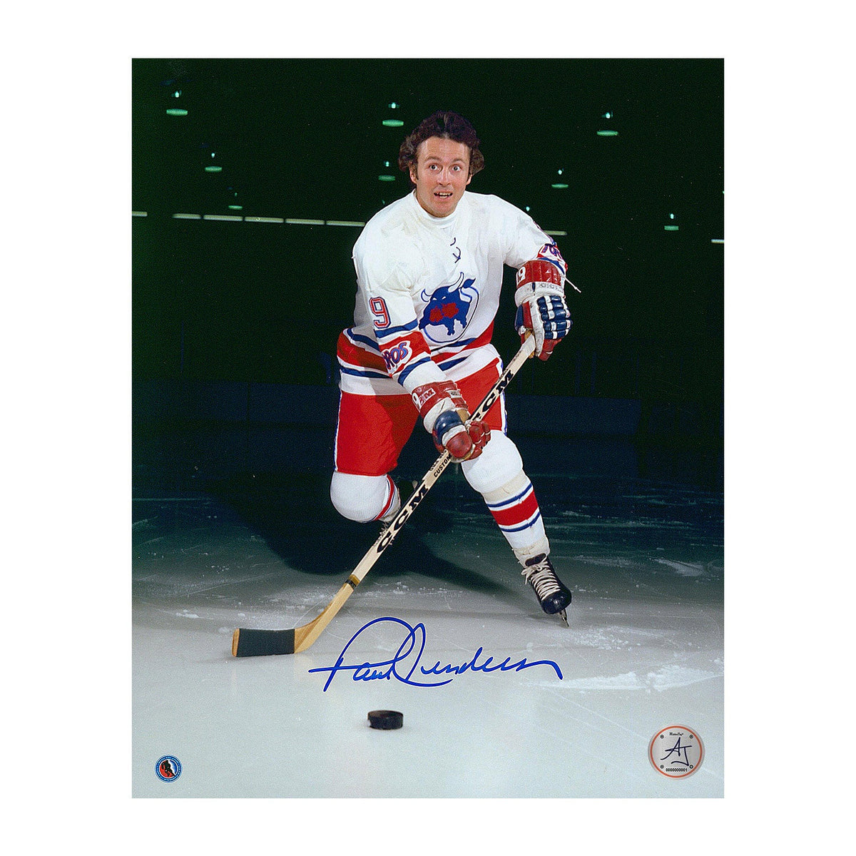 Paul Henderson Autographed Toronto Toros Star Spotlight 8x10 Photo product image 1, provided for visual reference and