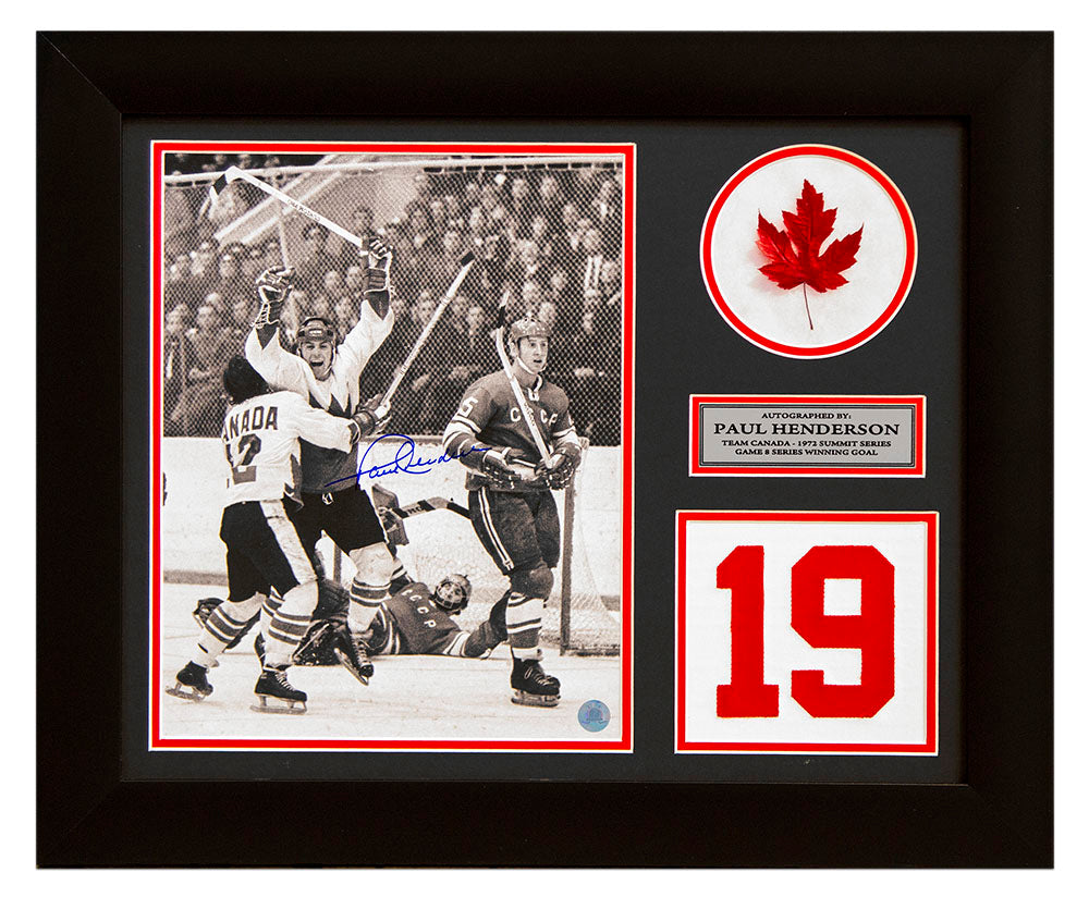 Paul Henderson Signed Team Canada Game Day Number 20x24 Frame product image 1, provided for visual reference and product