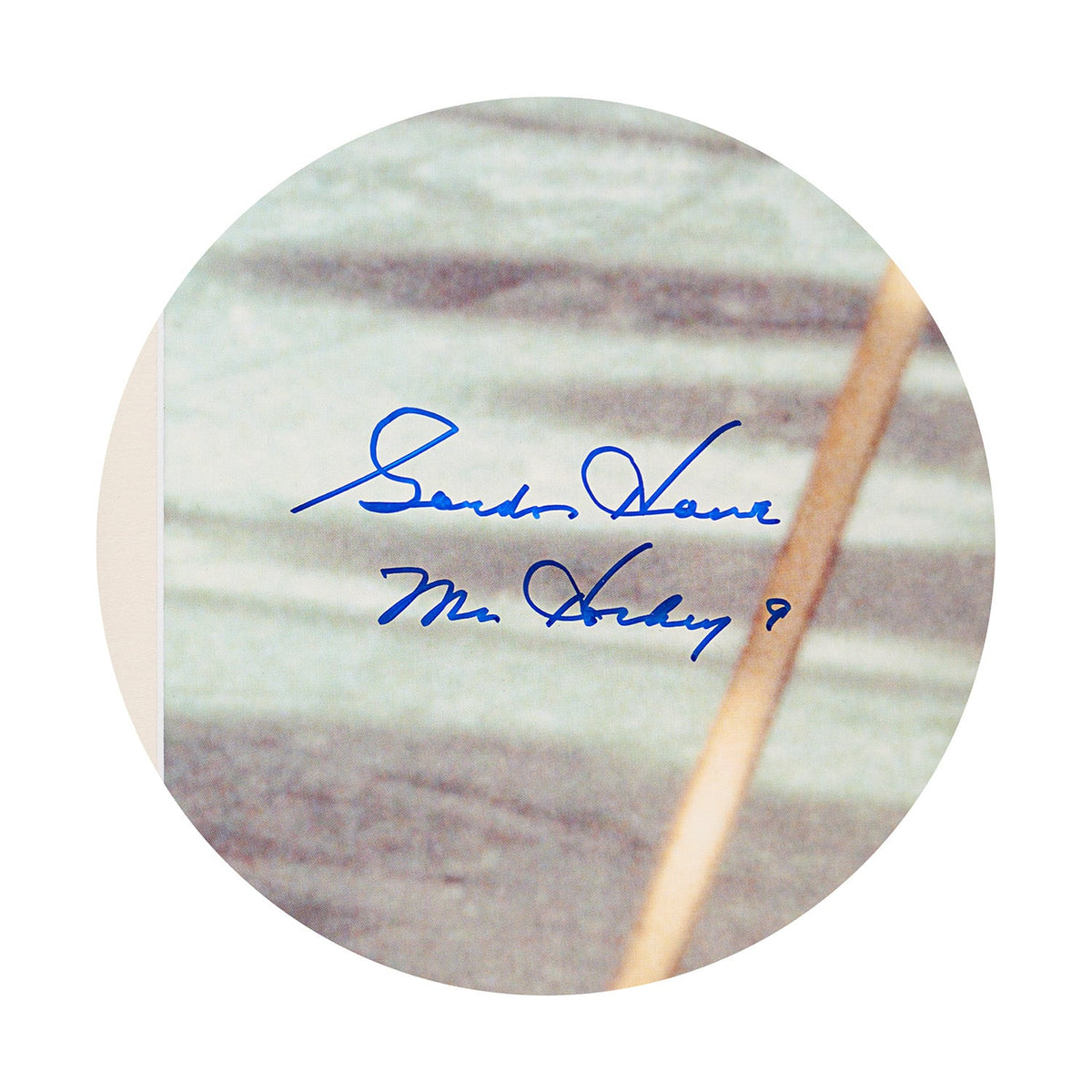 Gordie Howe Autographed Detroit Red Wings Vintage Hockey 26x32 Frame product image 2, provided for visual reference and