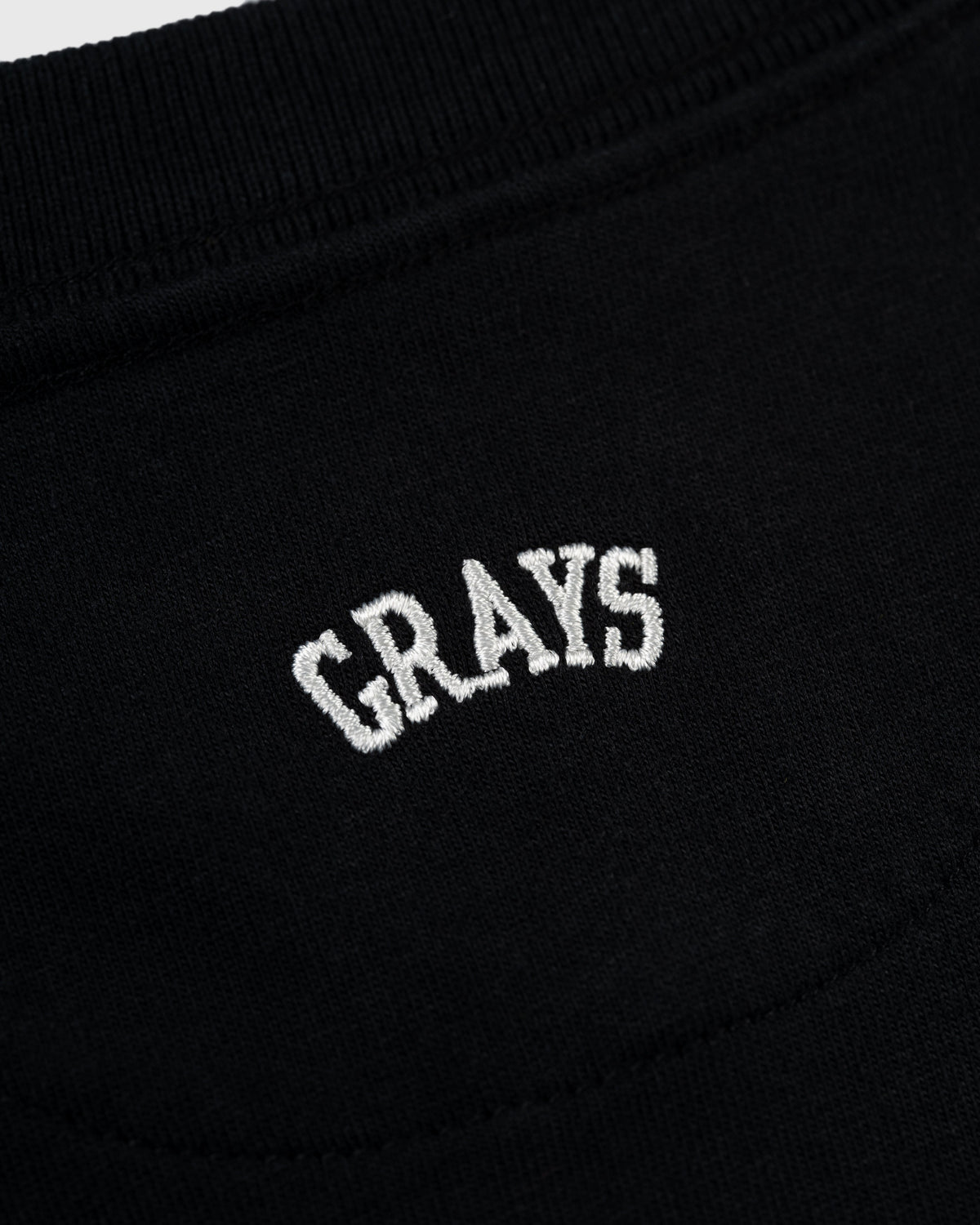 Homestead Grays Embroidered 'G' Long Sleeve Pocket T-Shirt product image 5, provided for visual reference and product detail