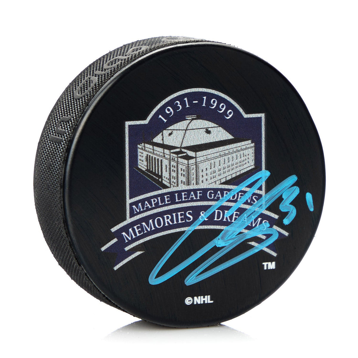Curtis Joseph Signed Toronto Maple Leaf Gardens Memories & Dreams Puck product image 1, provided for visual reference and