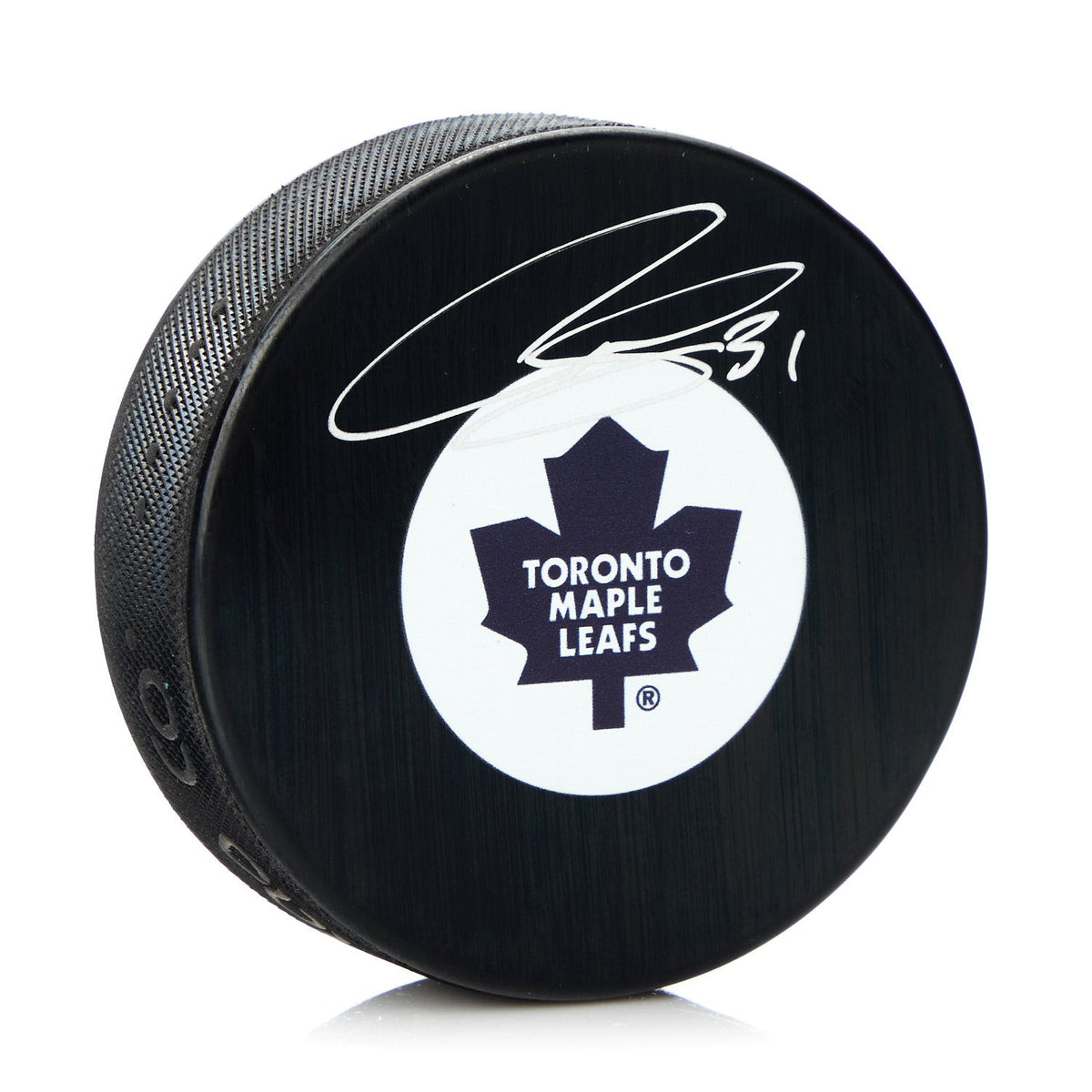 Curtis Joseph Autographed Toronto Maple Leafs Retro Logo Puck product image 1, provided for visual reference and product