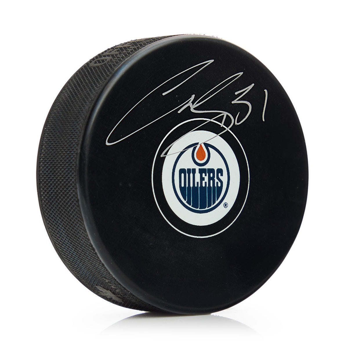 Curtis Joseph Autographed Edmonton Oilers Hockey Puck product image 1, provided for visual reference and product detail