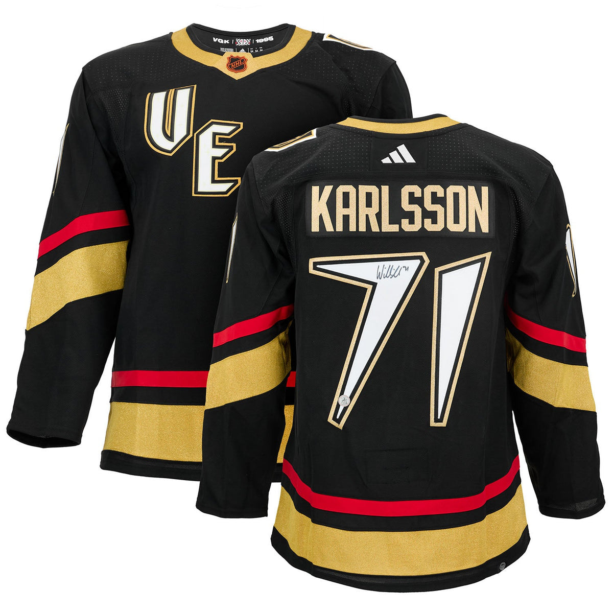 William Karlsson Signed Vegas Golden Knights Reverse Retro 2.0 adidas Jersey product image 3, provided for visual reference