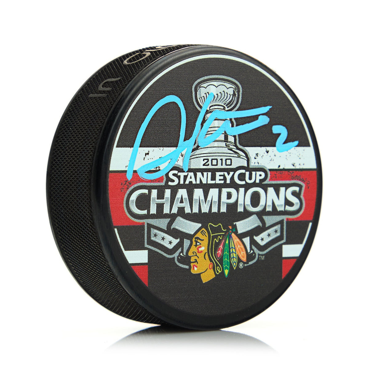 Duncan Keith Autographed Chicago Blackhawks 2010 Stanley Cup Puck product image 1, provided for visual reference and product